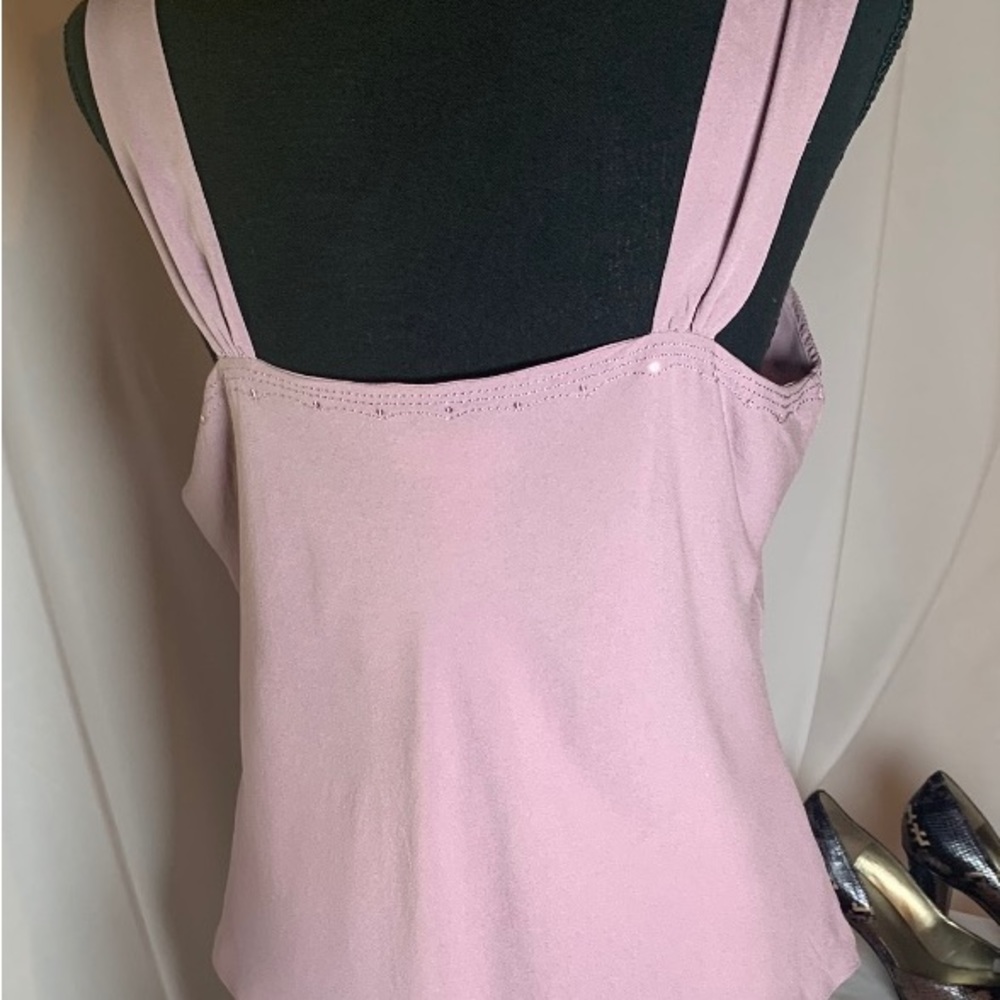 Jones New York Cami-style top -silk-lavender-size 12 - Picture 4 of 14